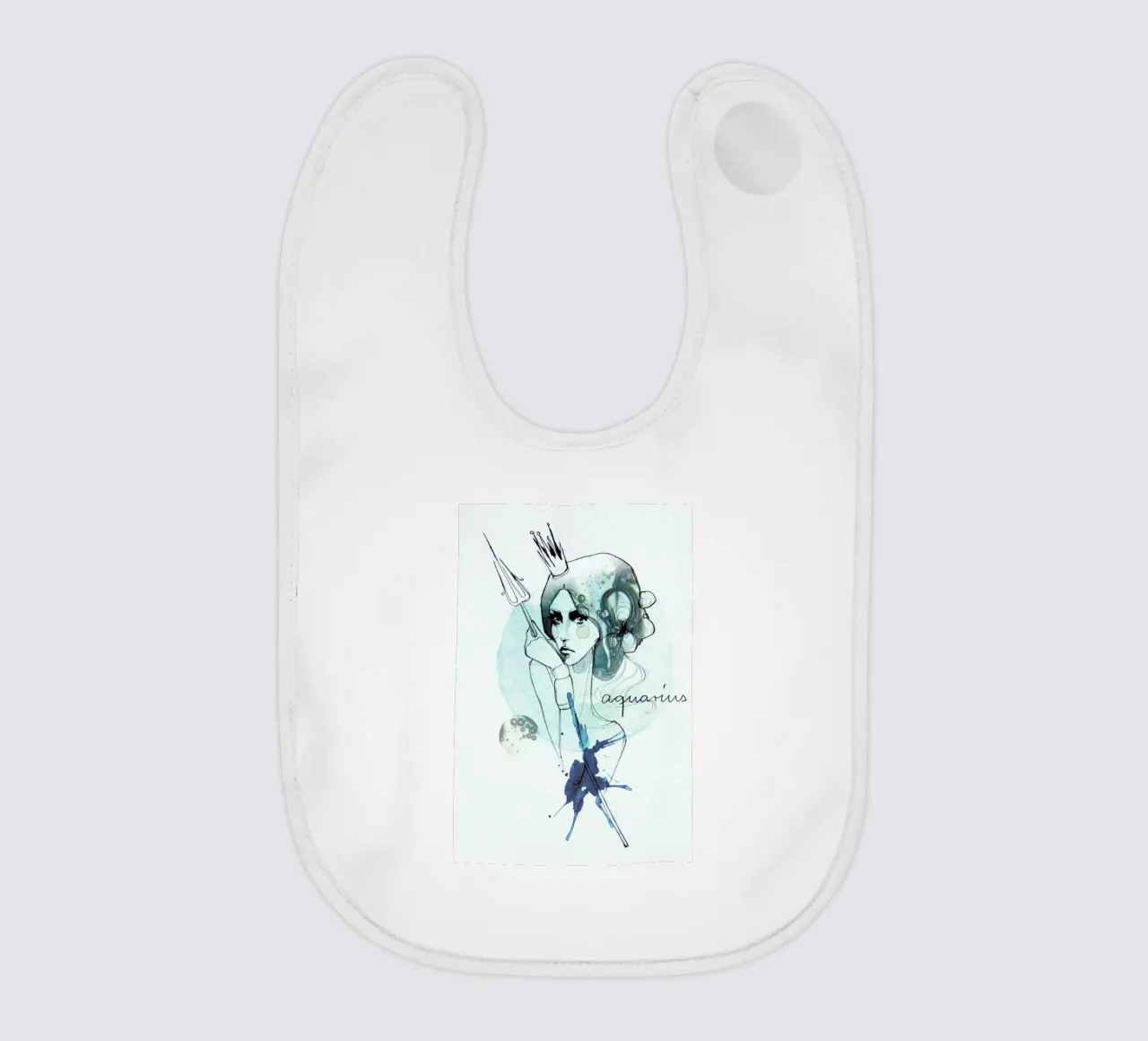 Wassermann Babylätzchen von Ekaterina Koroleva