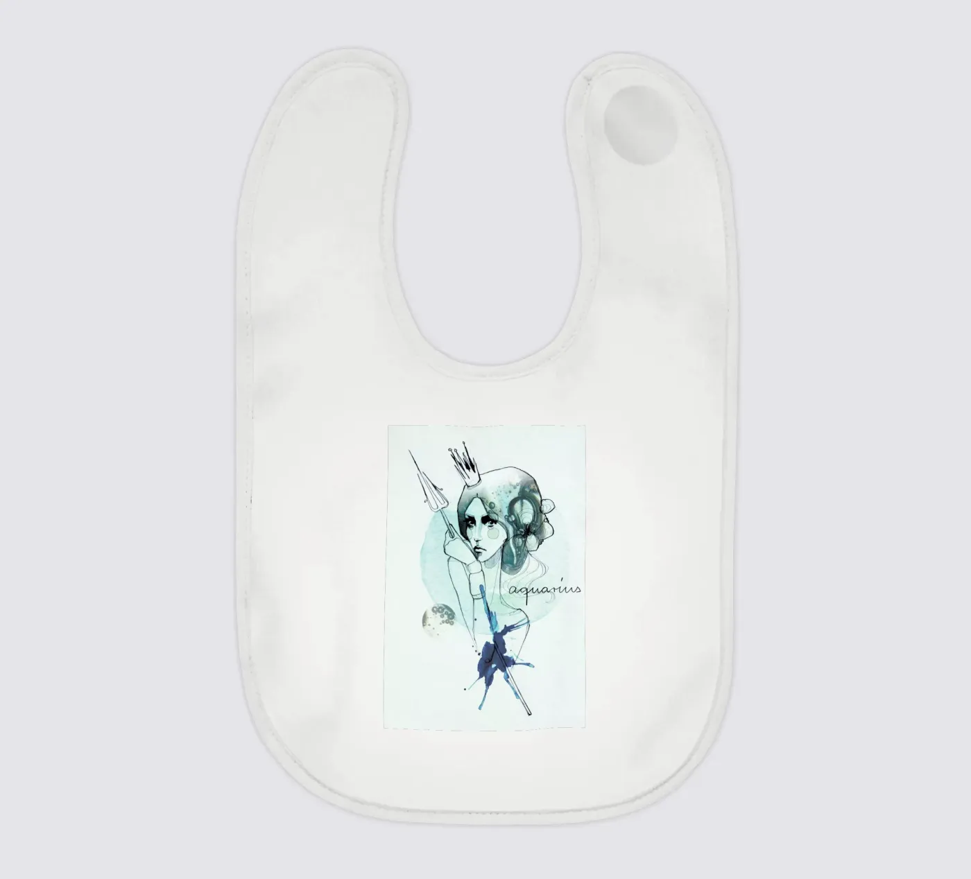 Wassermann Babylätzchen von Ekaterina Koroleva
