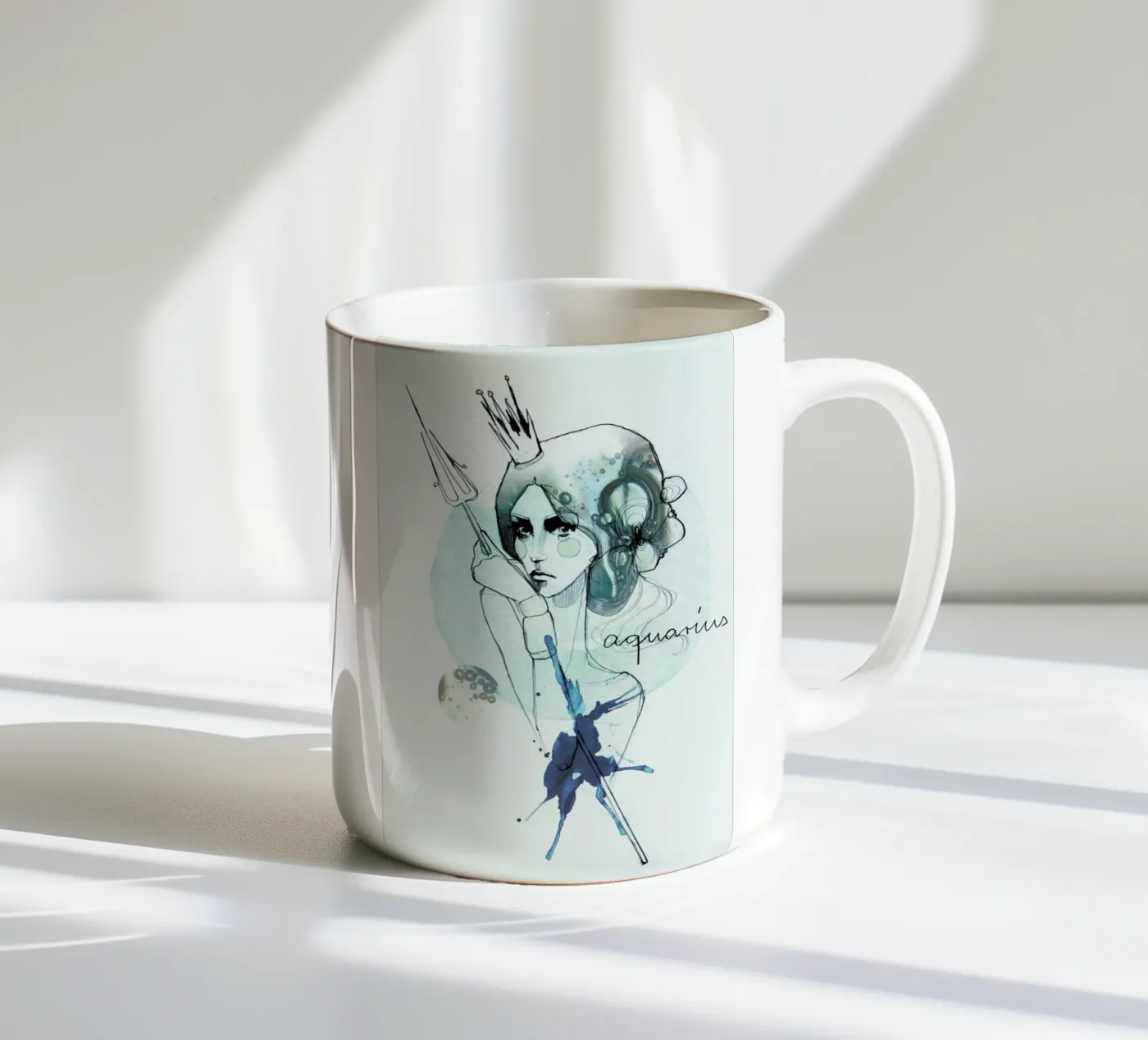 Wassermann ceramic mug by Ekaterina Koroleva