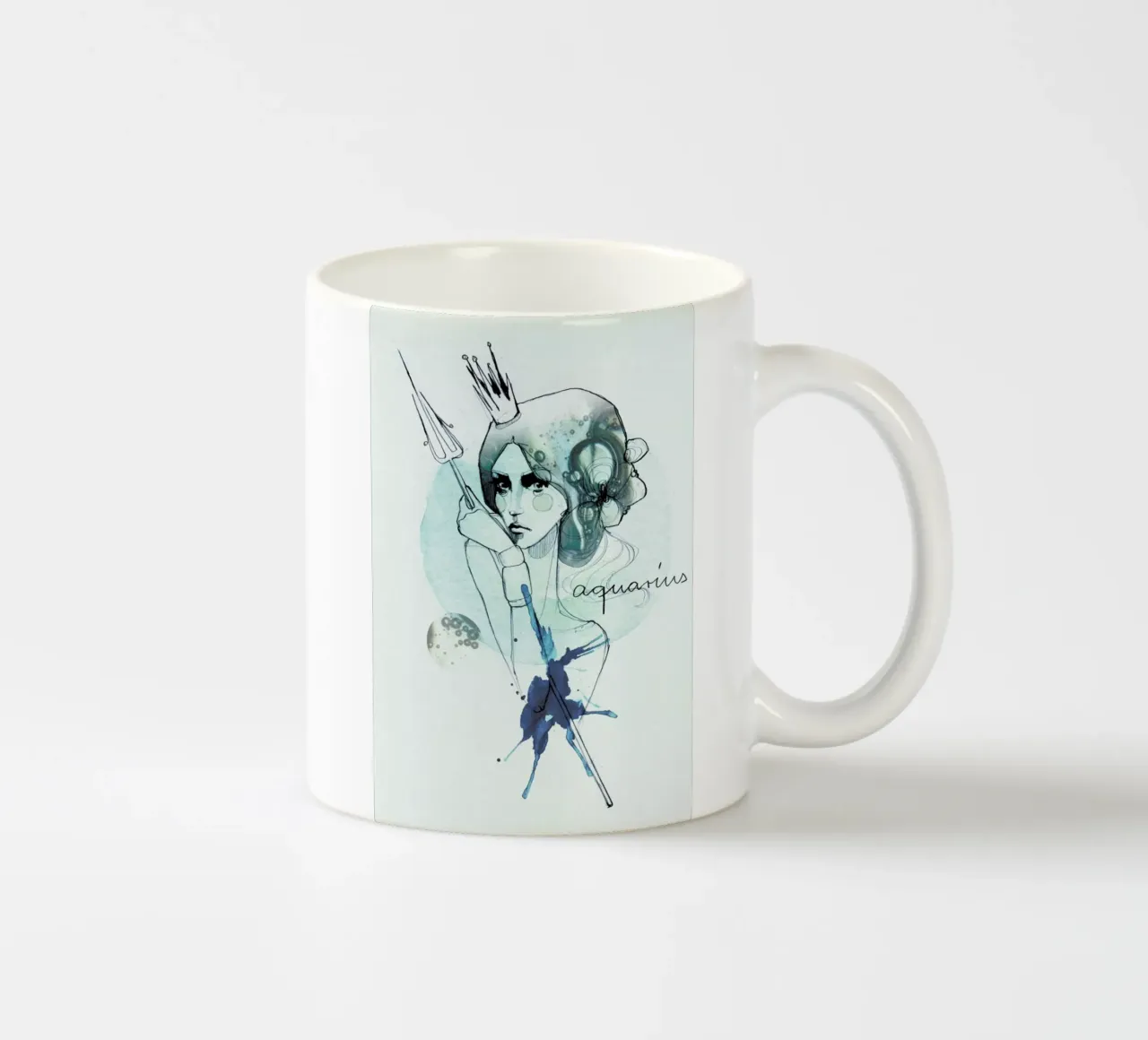 Wassermann tazza in ceramica da Ekaterina Koroleva