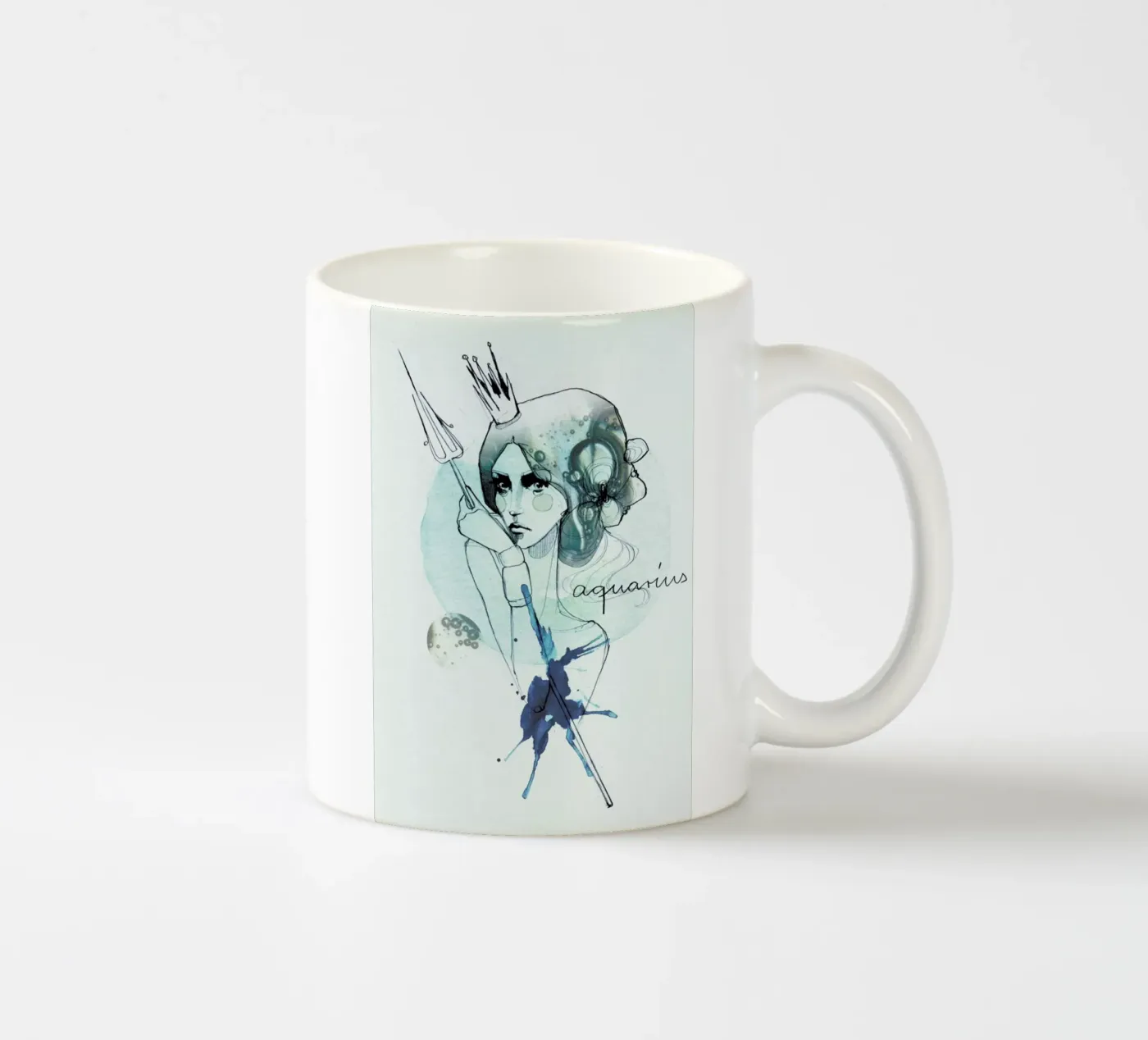 Wassermann ceramic mug by Ekaterina Koroleva