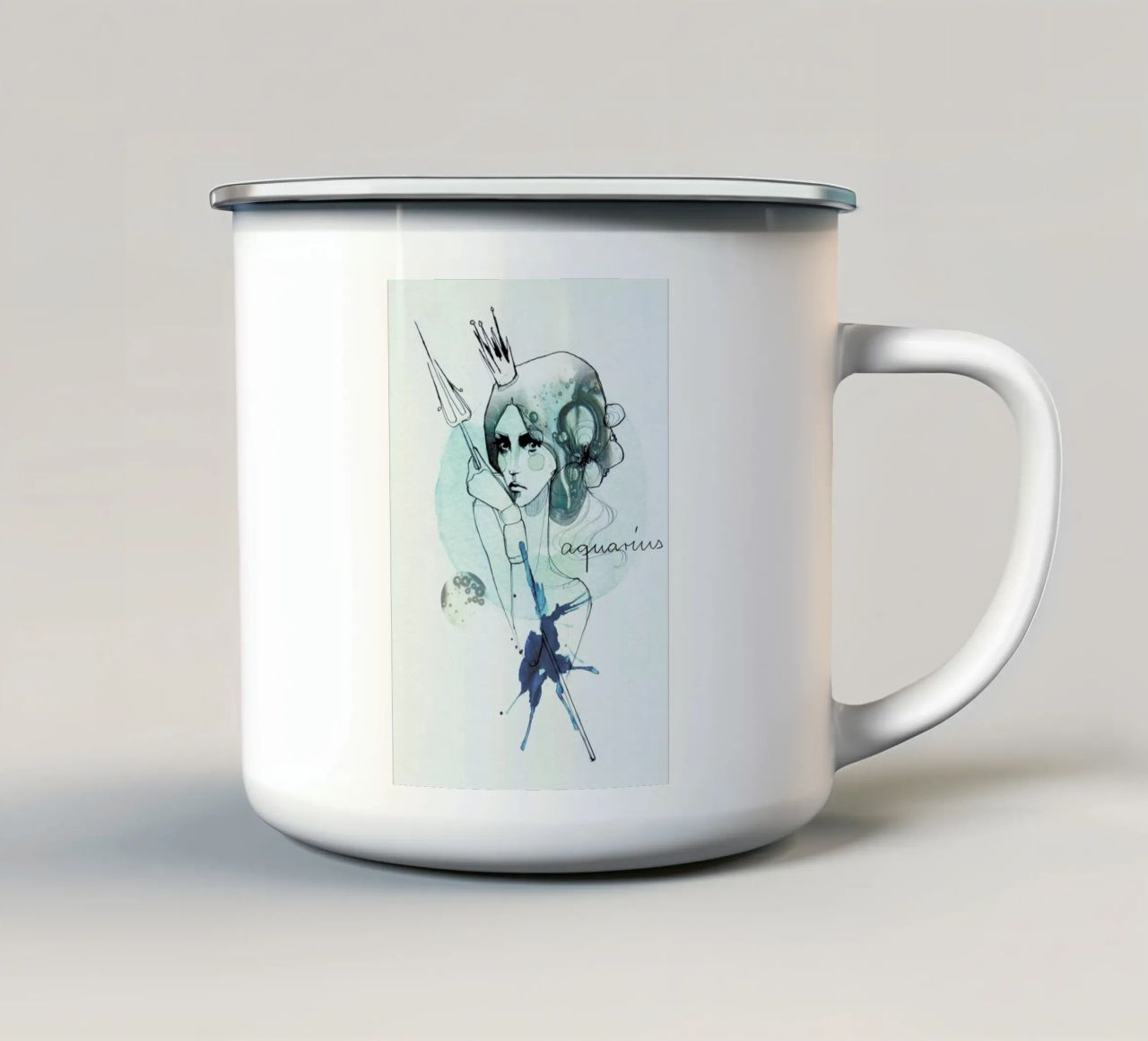 Wassermann tazza in smalto da Ekaterina Koroleva