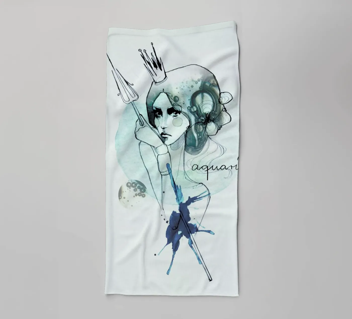 Wassermann badhanddoek van Ekaterina Koroleva