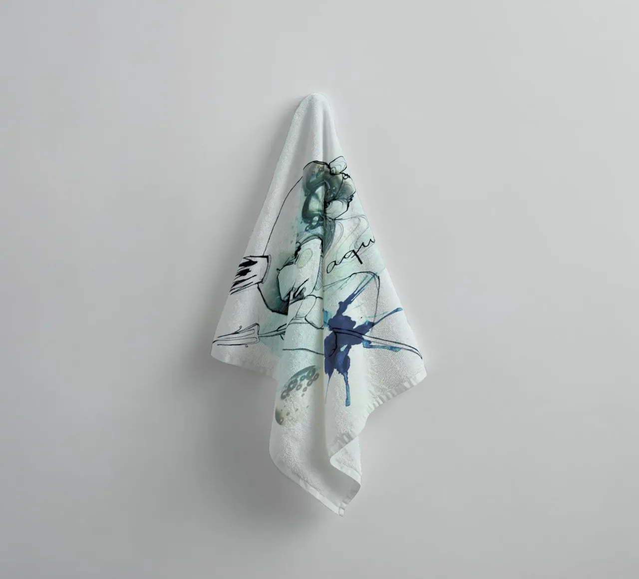 Wassermann Handtuch von Ekaterina Koroleva