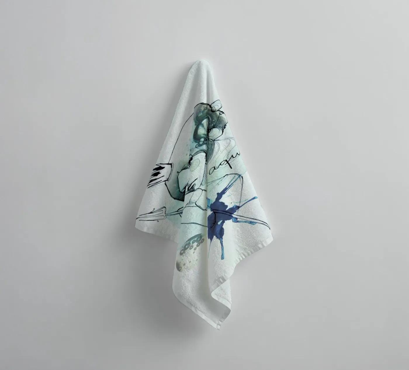 Wassermann badhanddoek van Ekaterina Koroleva