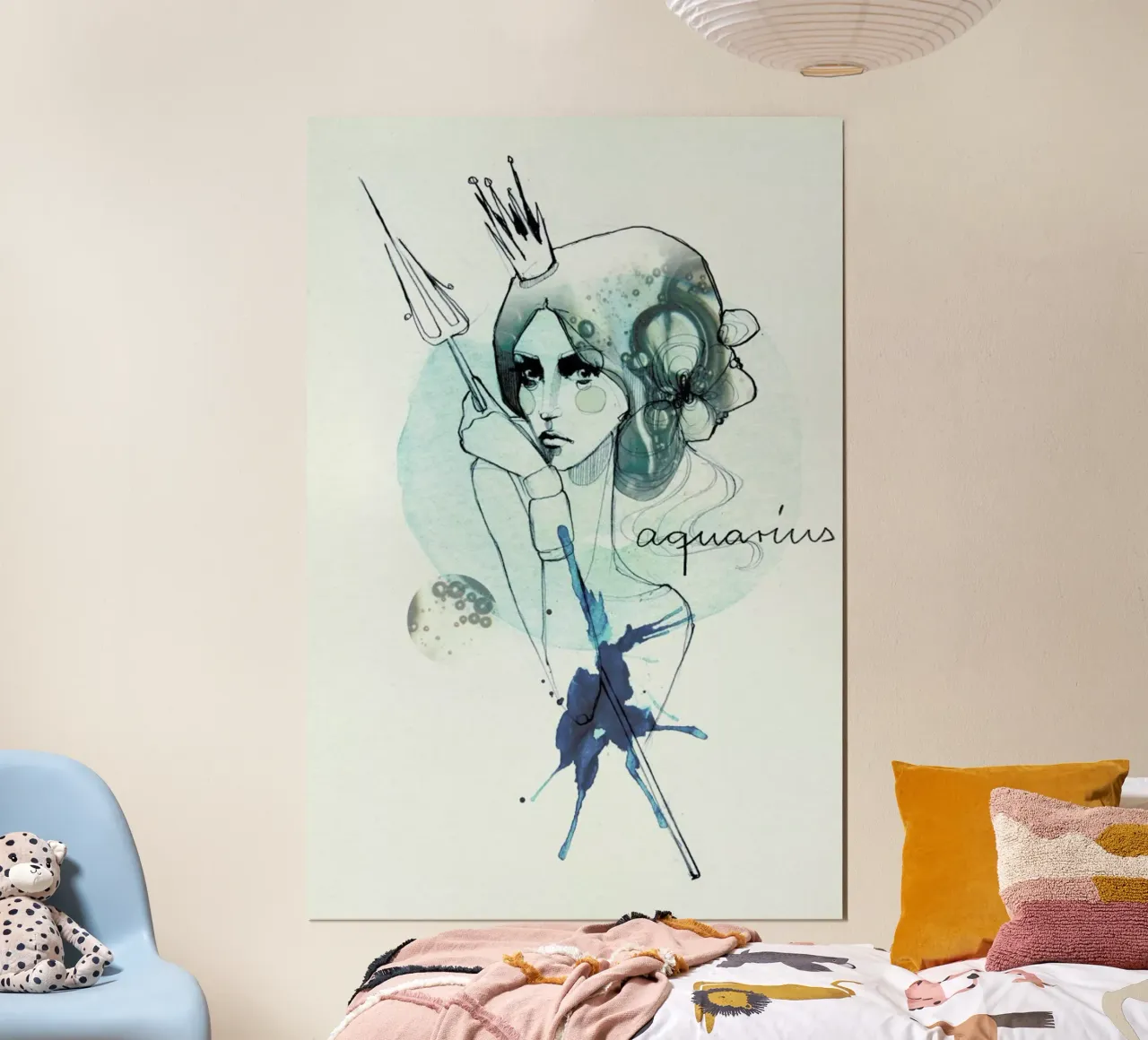 Wassermann poster con telaio in legno da Ekaterina Koroleva