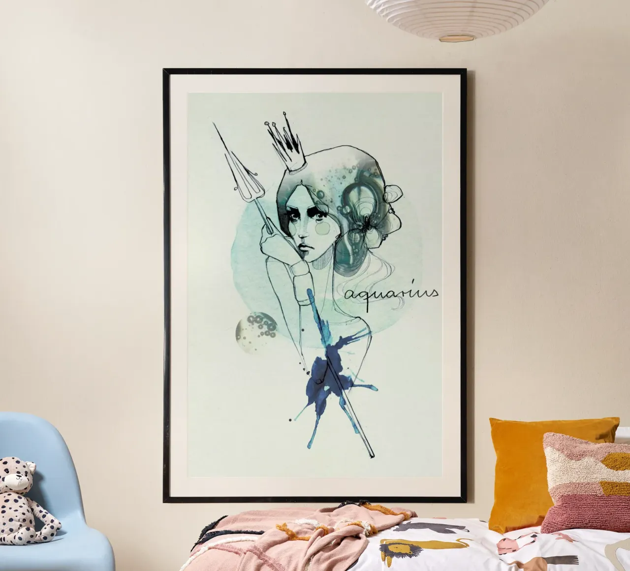 Wassermann poster con telaio in legno da Ekaterina Koroleva