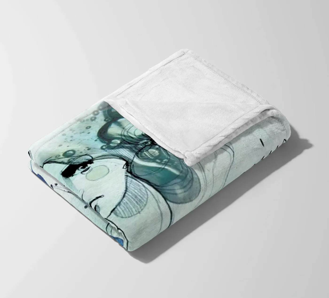 Wassermann fleecedeken van Ekaterina Koroleva