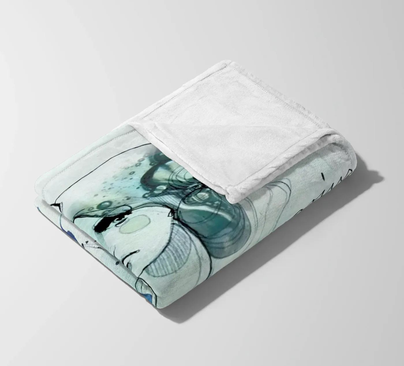 Wassermann Fleecedecke von Ekaterina Koroleva