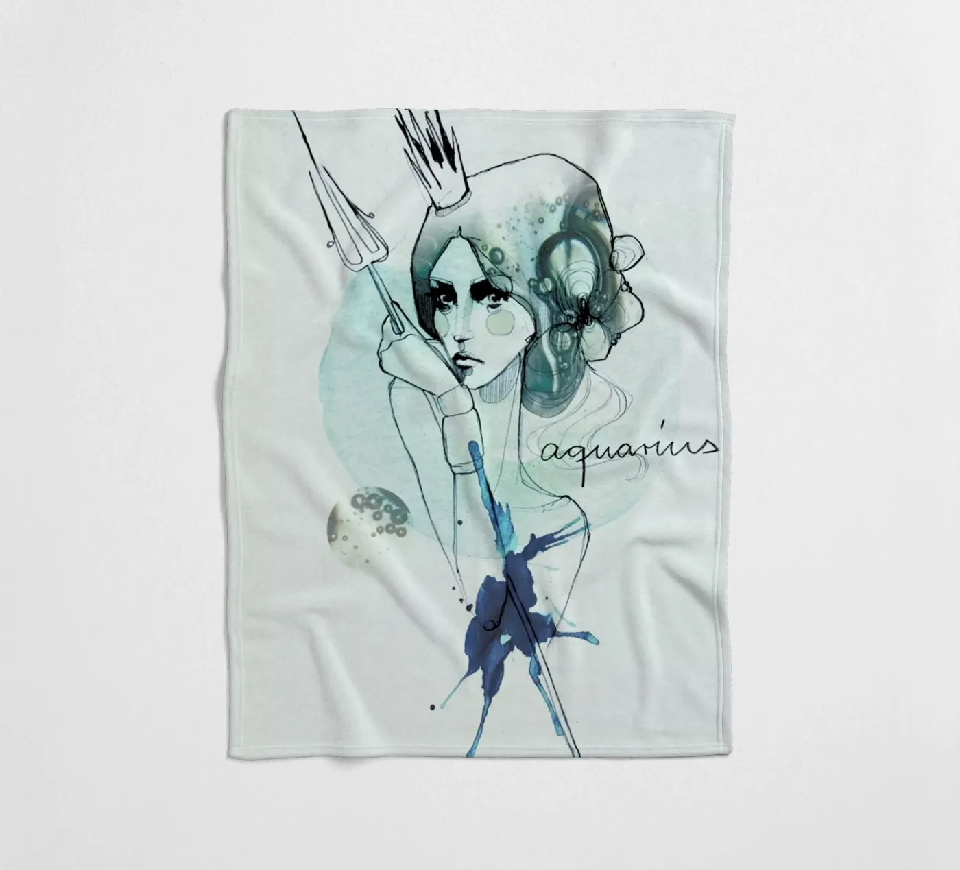 Wassermann fleecedeken van Ekaterina Koroleva