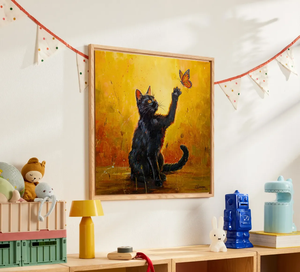 Luna e la farfalla plexiglass da Stillwild Studio