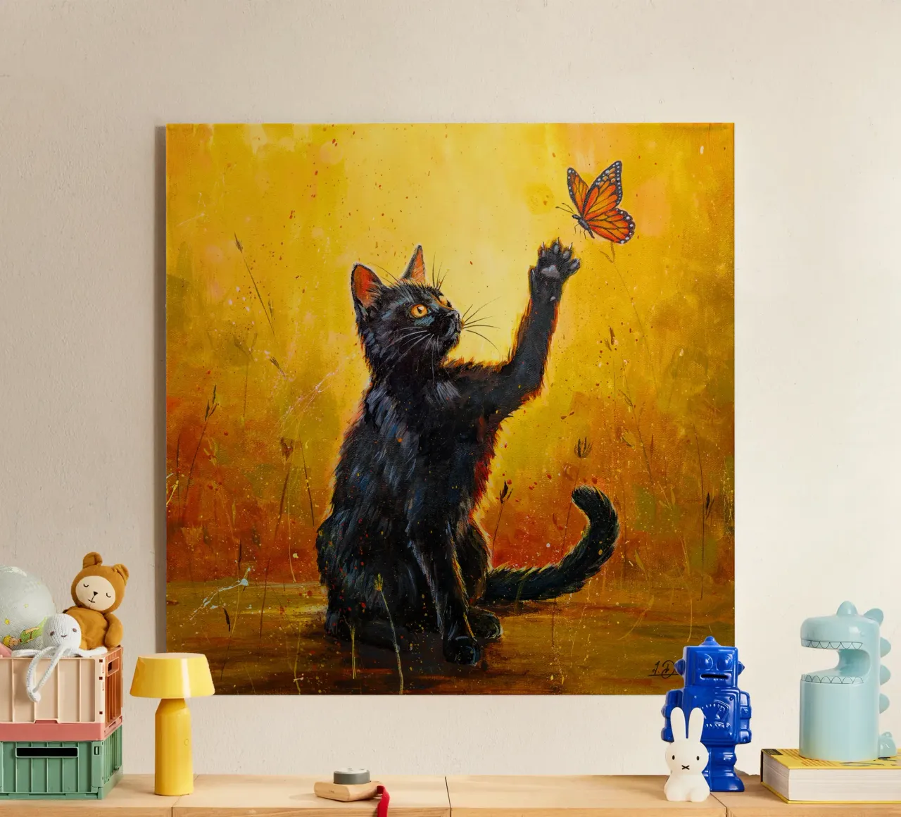 Luna e la farfalla plexiglass da Stillwild Studio