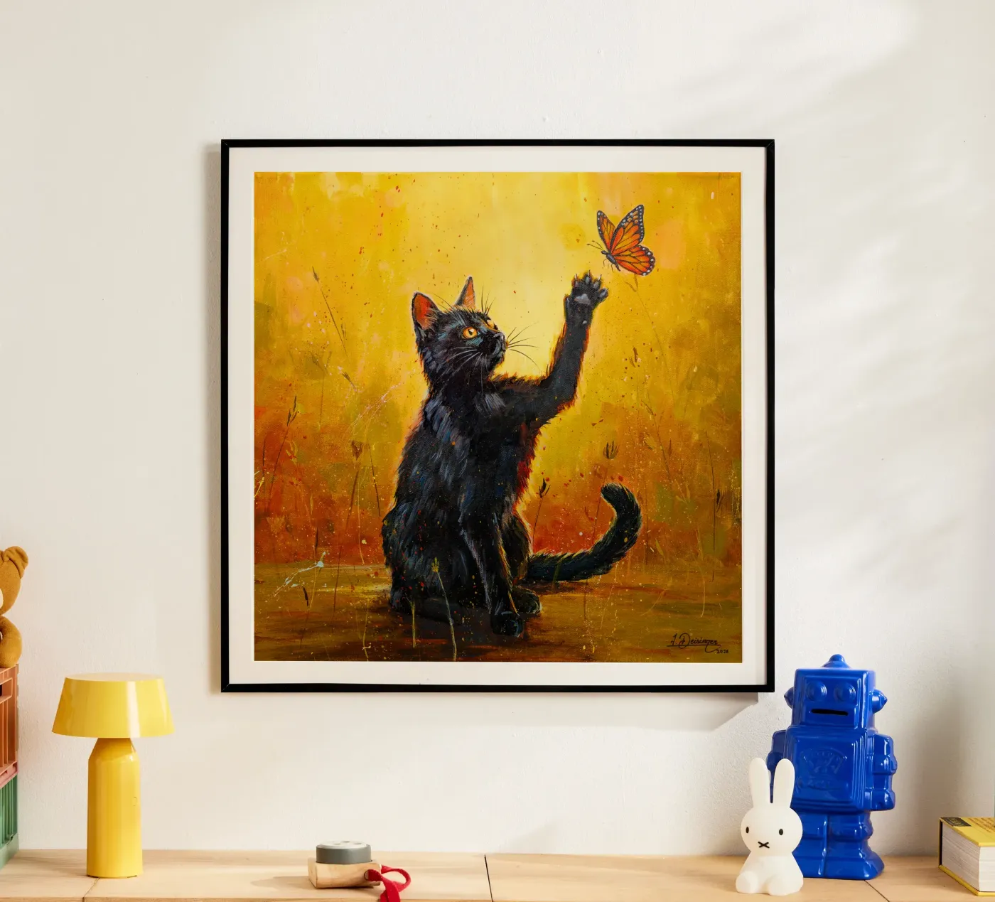 Luna and the Butterfly Poster von Stillwild Studio