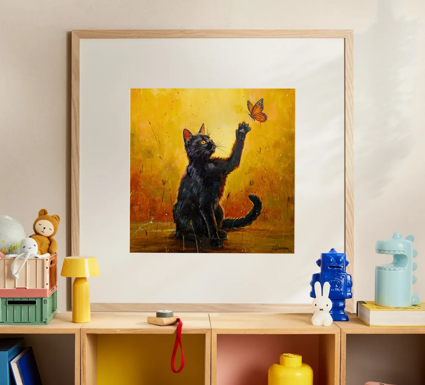 Luna and the Butterfly Poster von Stillwild Studio