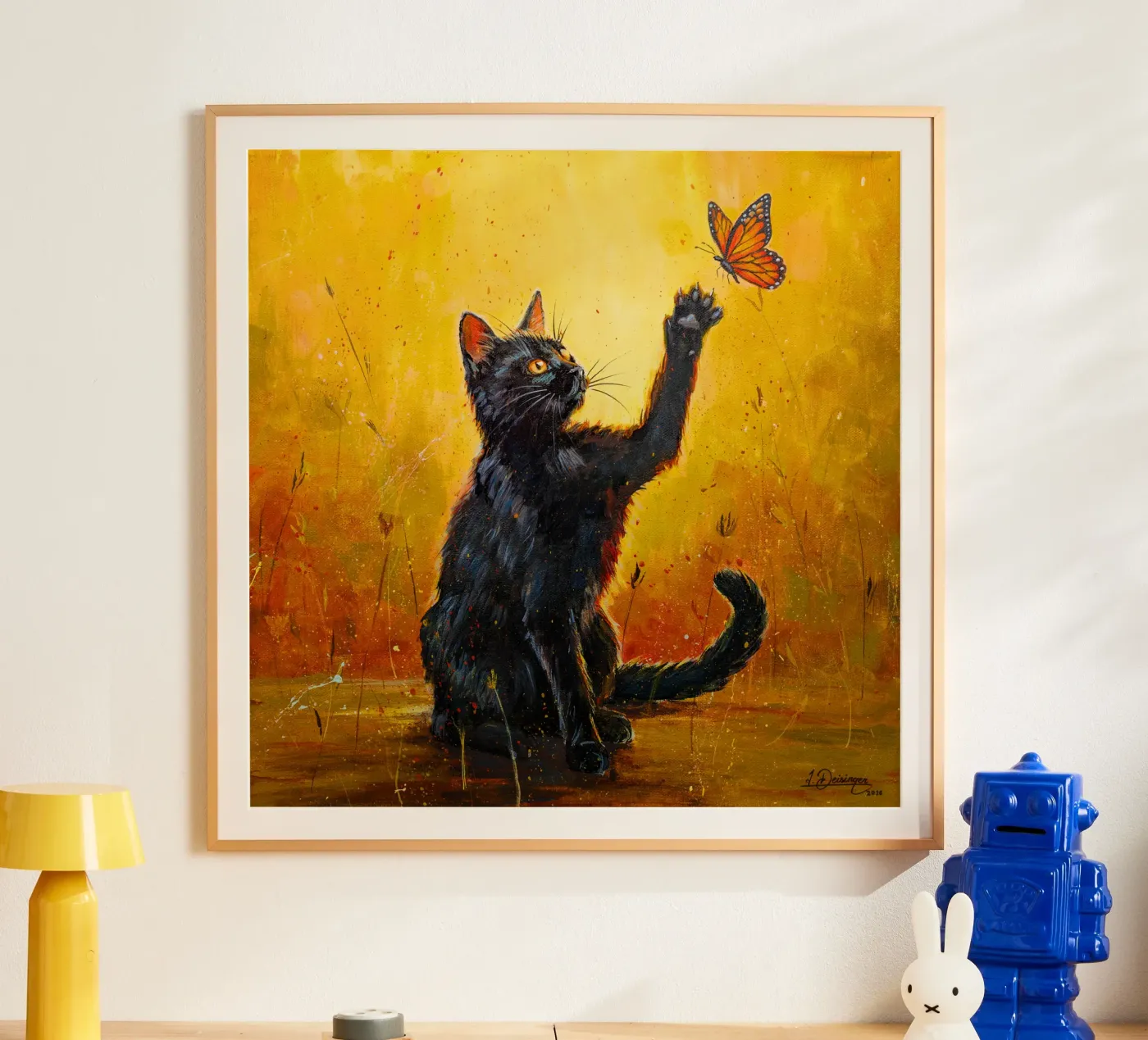 Luna and the Butterfly Poster von Stillwild Studio