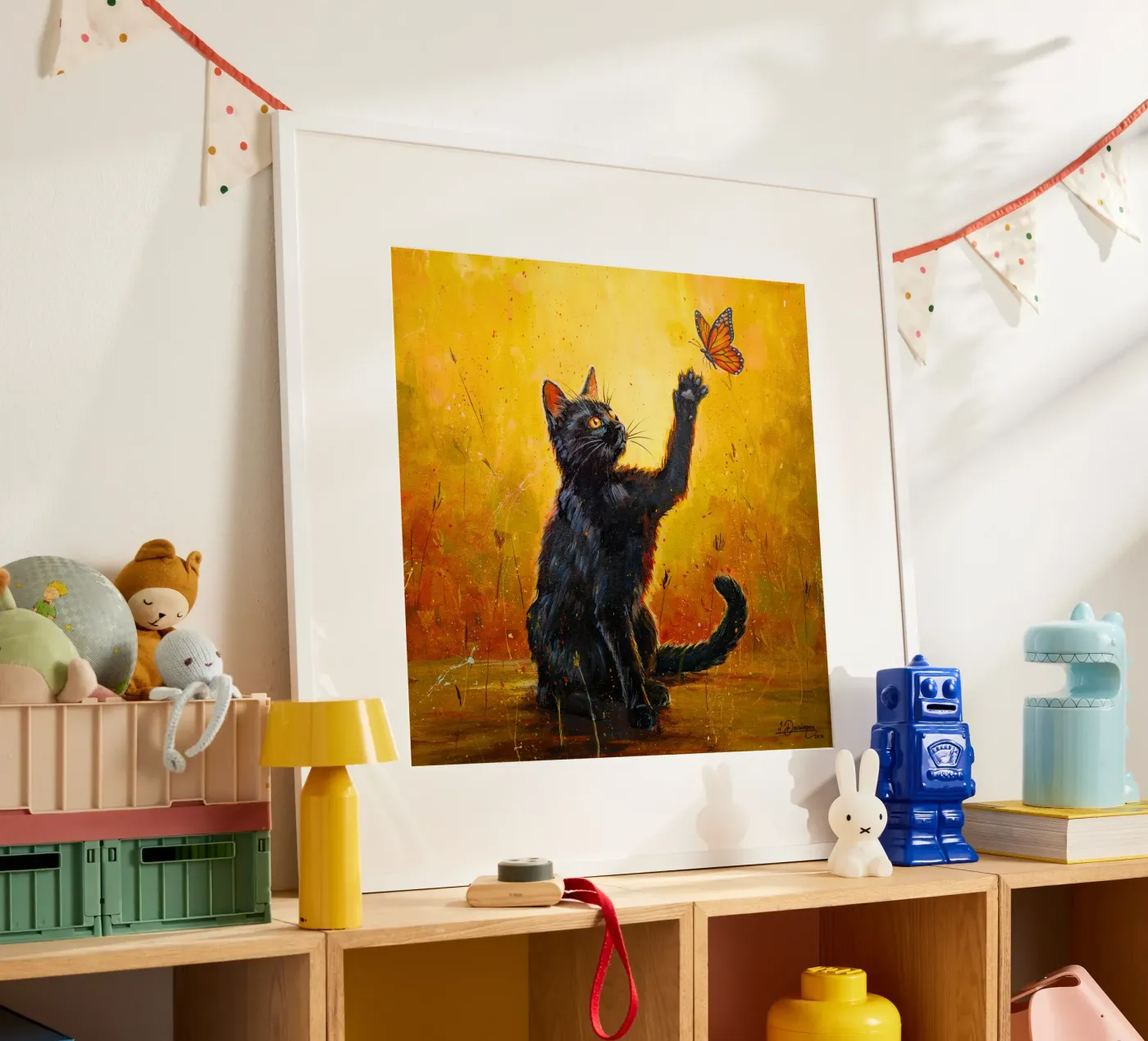 Luna and the Butterfly Poster von Stillwild Studio