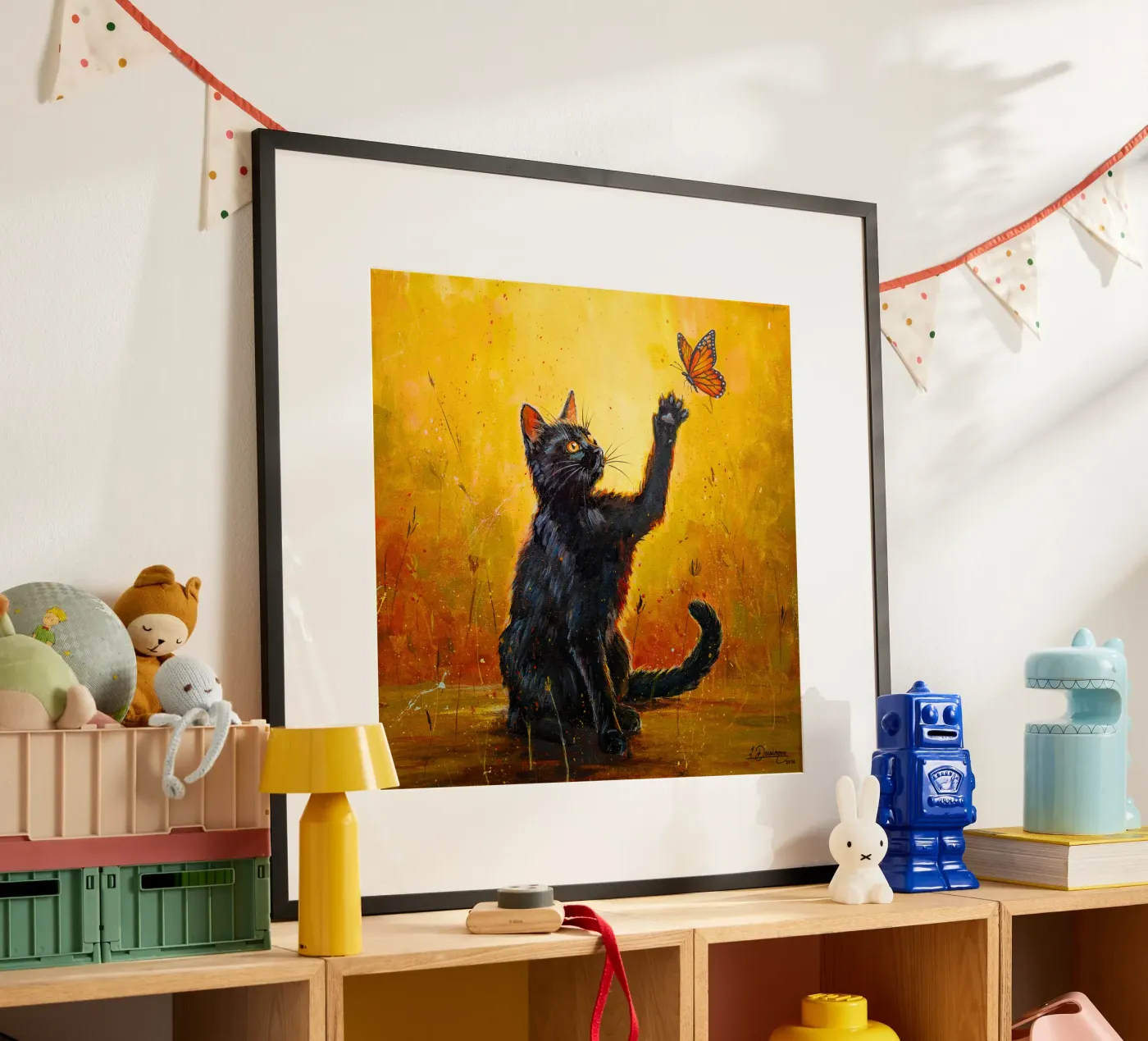 Luna and the Butterfly Poster von Stillwild Studio