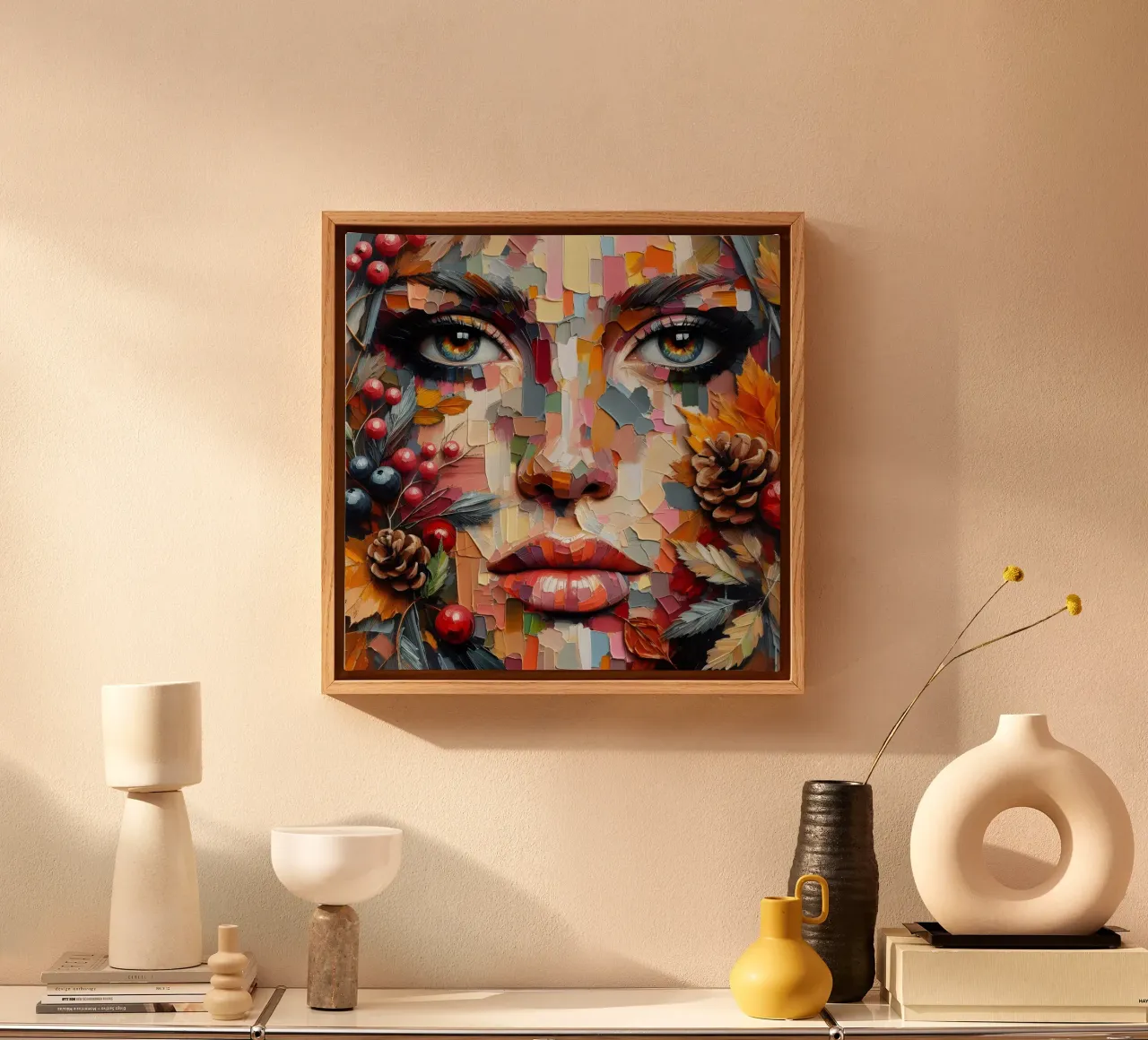 WILDERNESS canvas met Baklijst van ARTOMATIC