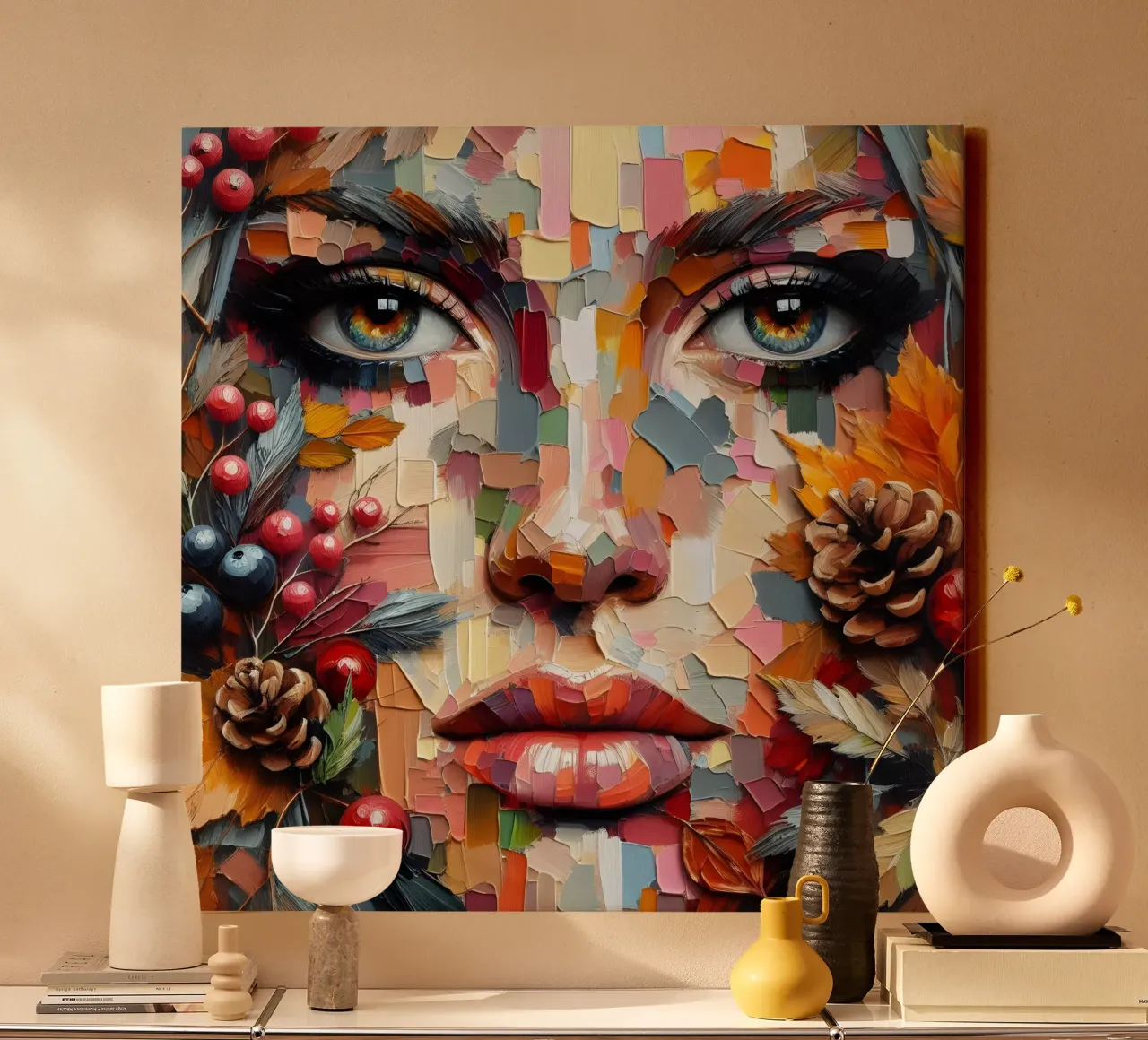 WILDERNESS canvas met Baklijst van ARTOMATIC