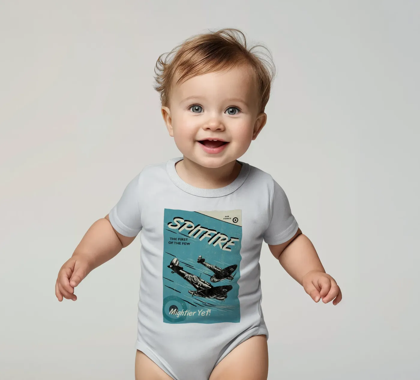 Spitfire Kurzarm Babybody von Rocket68