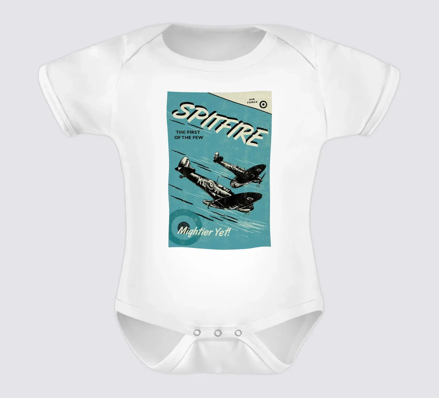 Spitfire Kurzarm Babybody von Rocket68