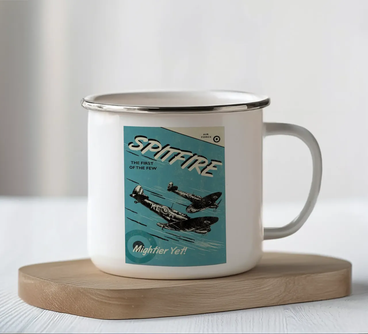Spitfire tazza in smalto da Rocket68