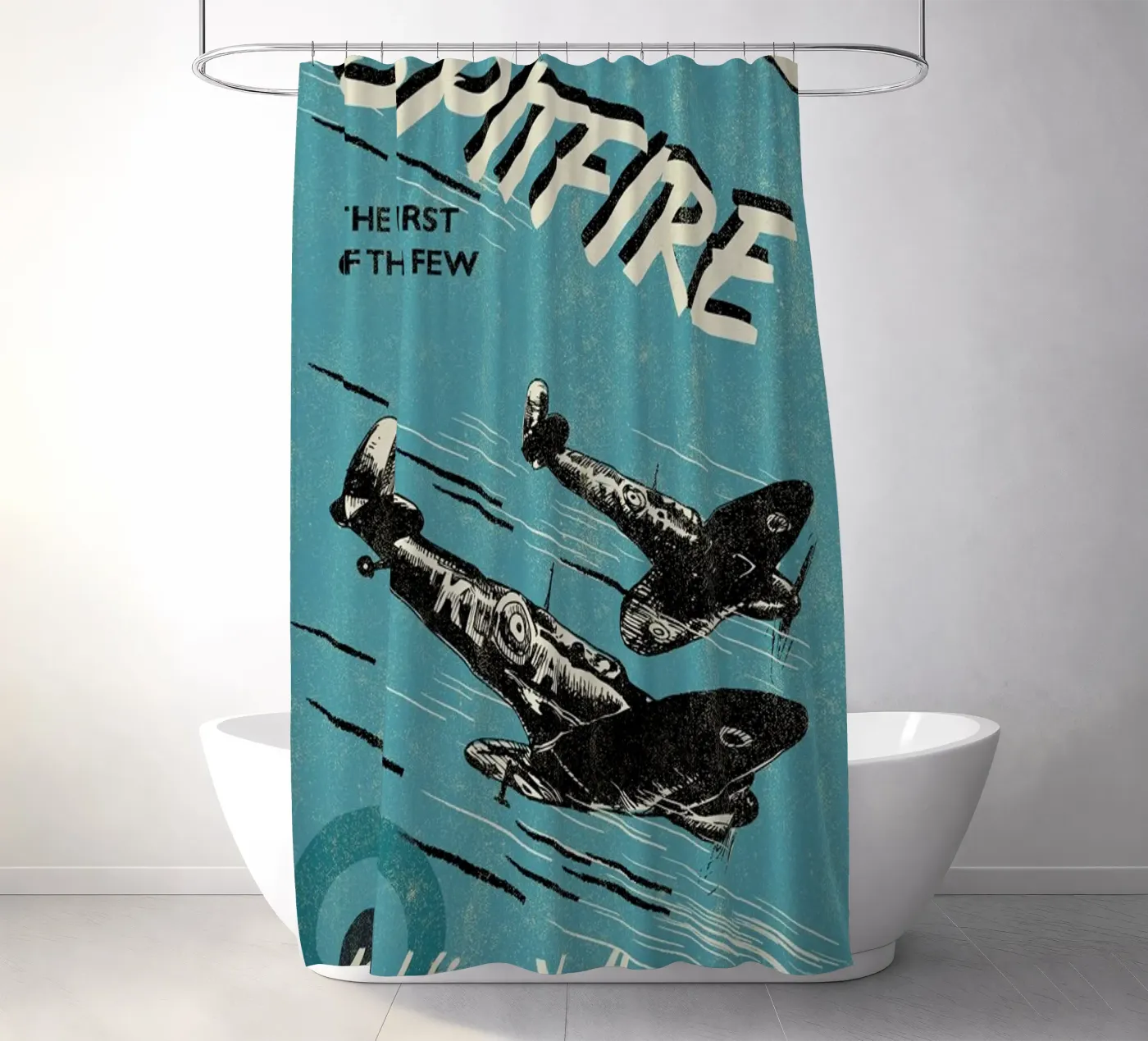 Spitfire Duschvorhang von Rocket68