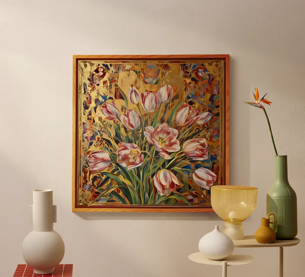 Tulipani plexiglass da Art-Nouveau-Dsg