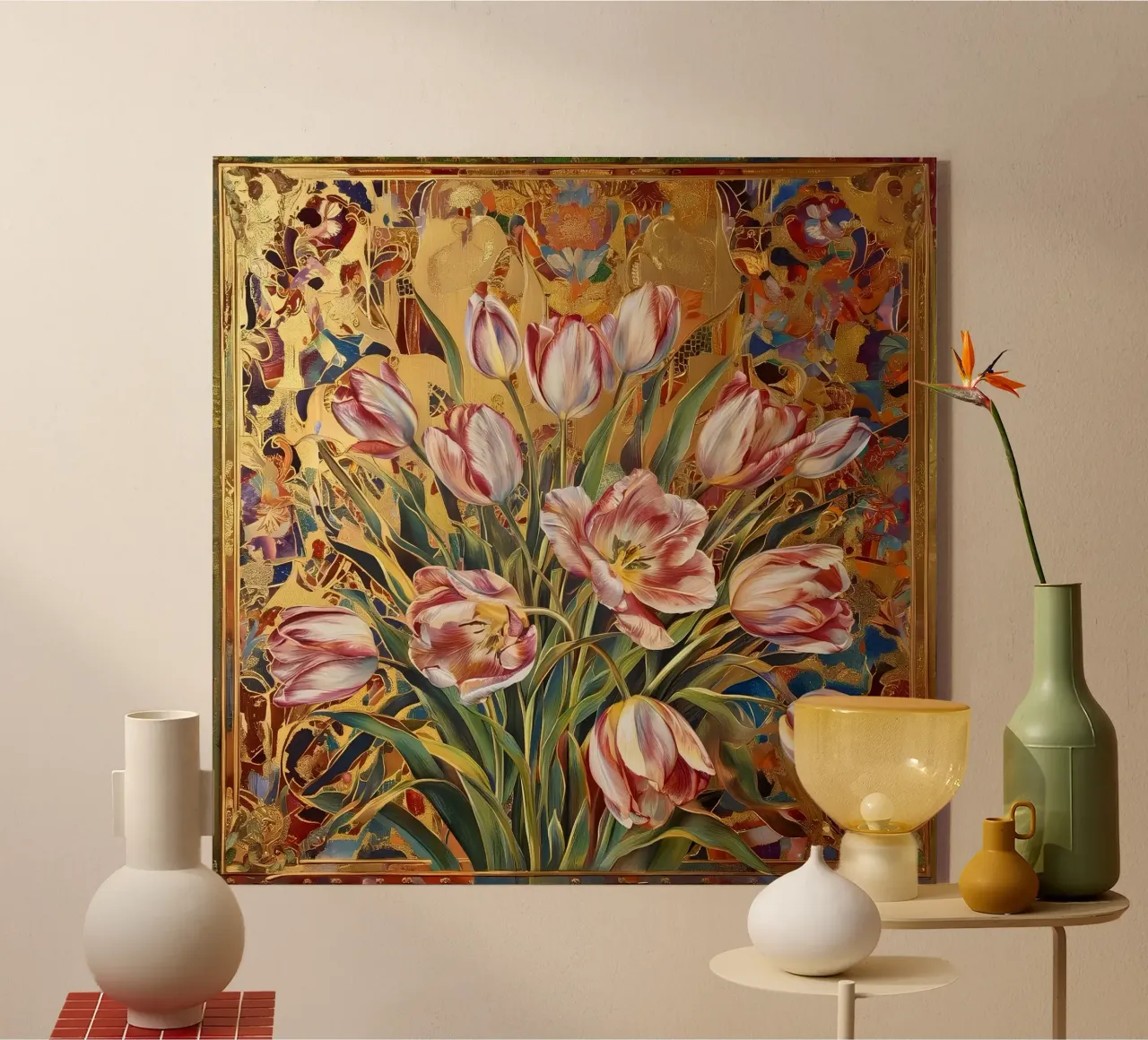 Tulipani plexiglass da Art-Nouveau-Dsg