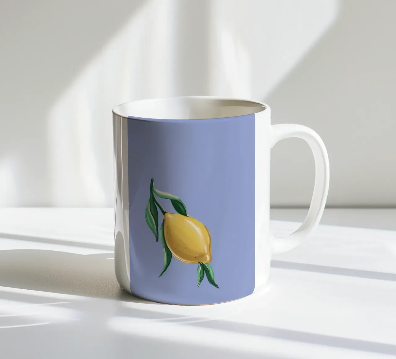 lemon ceramic mug by sketch_visual_studio
