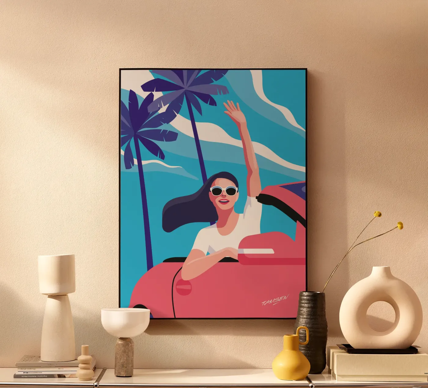 Let's go! Acryl-Glas von Tamsen Design