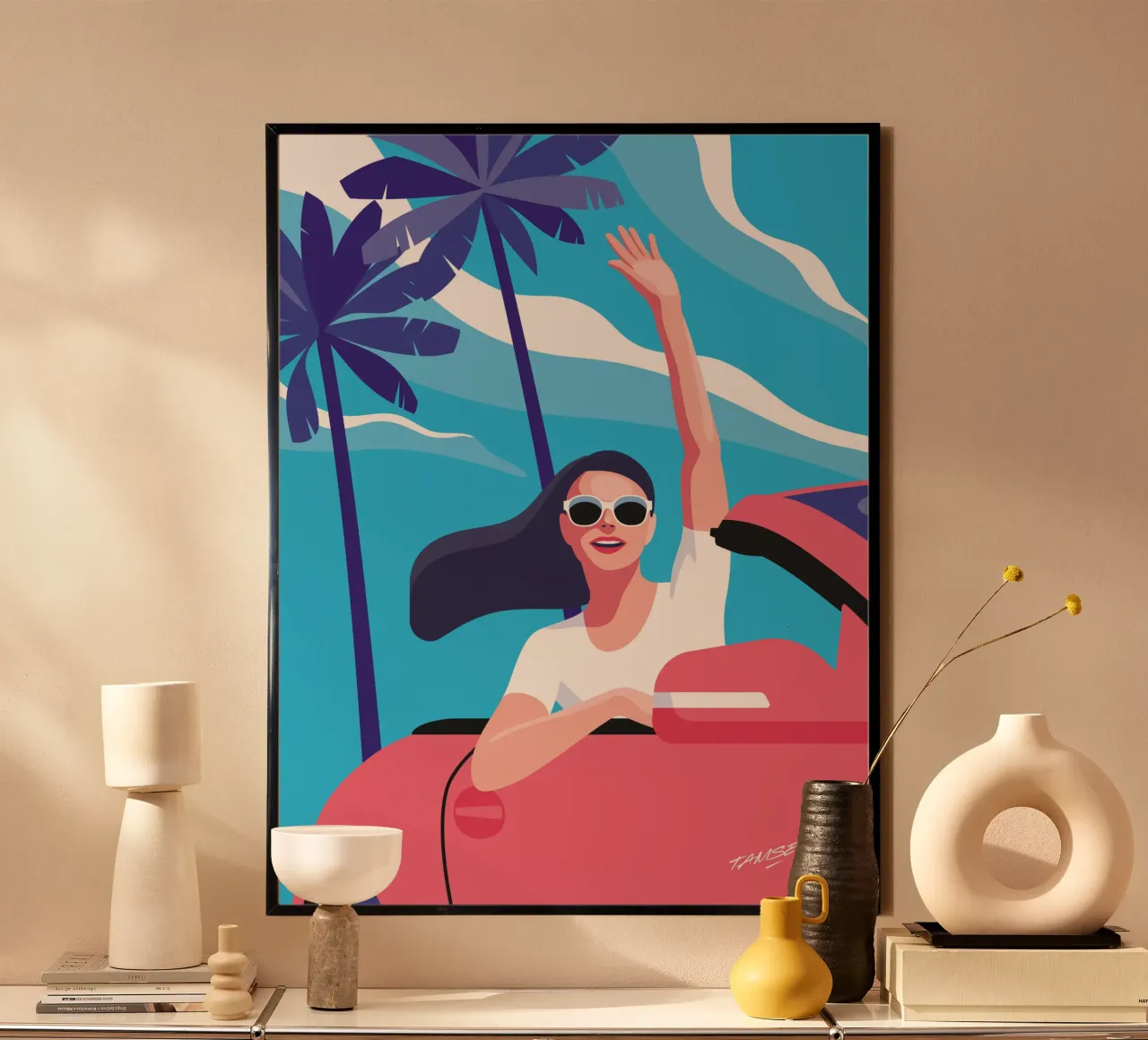 Let's go! poster by Tamsen Design