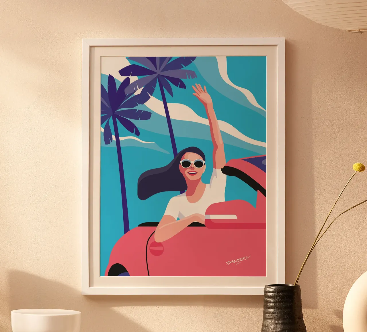 Let's go! poster by Tamsen Design