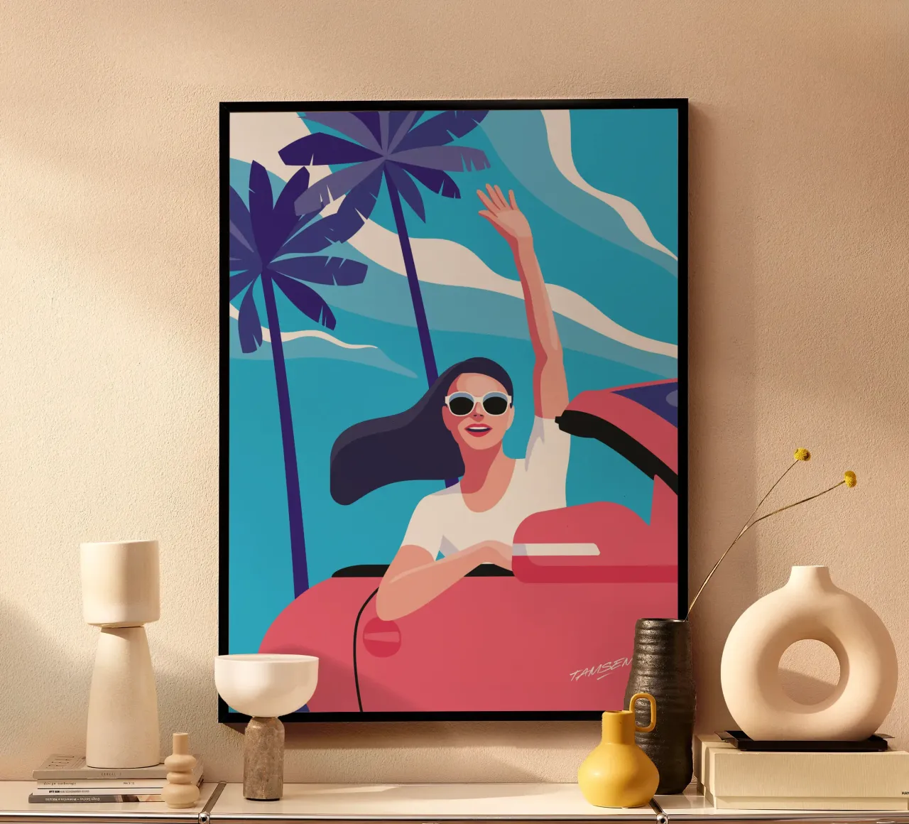 Let's go! poster by Tamsen Design