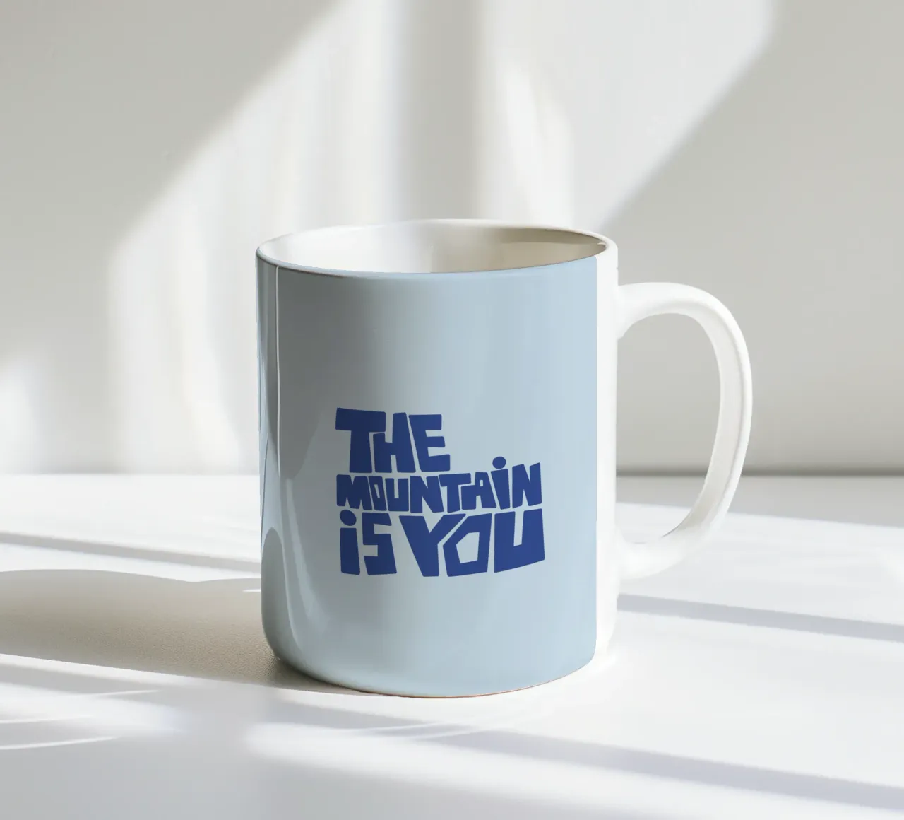 The mountain is you tazza in ceramica da beanieontheroad