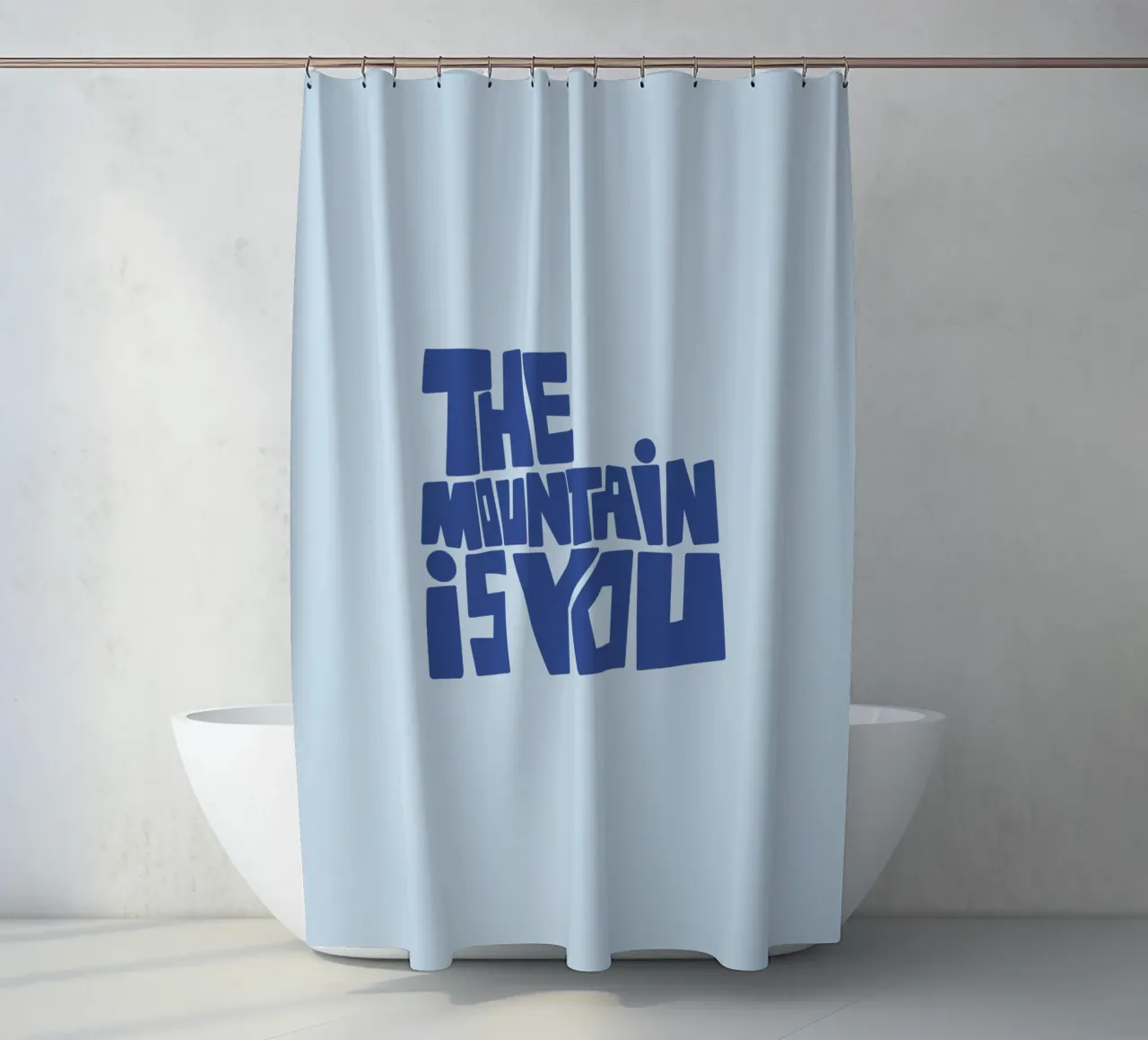 The mountain is you Duschvorhang von beanieontheroad