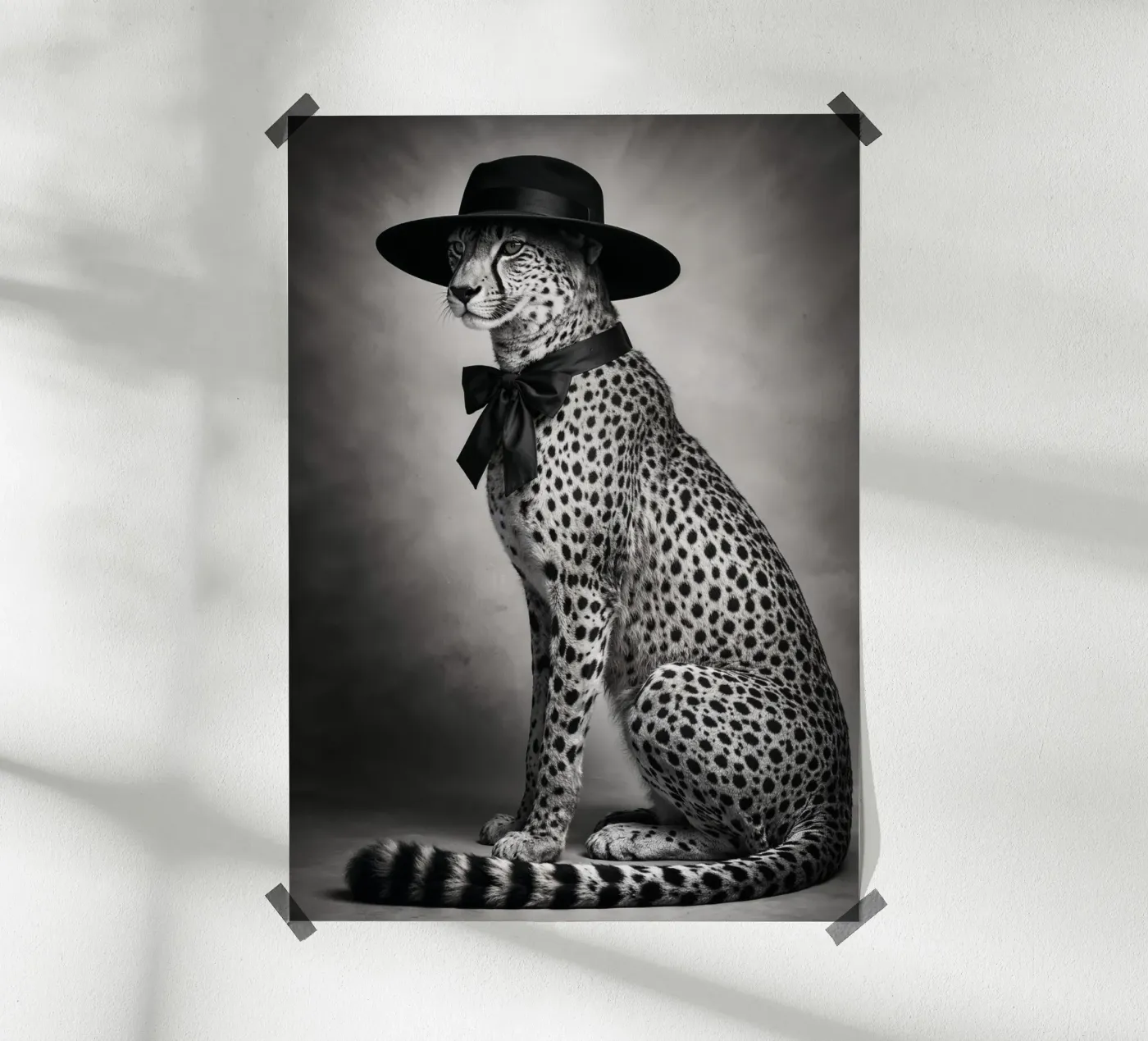 Moda in bianco e nero Leopard poster da IamHomeDesigns