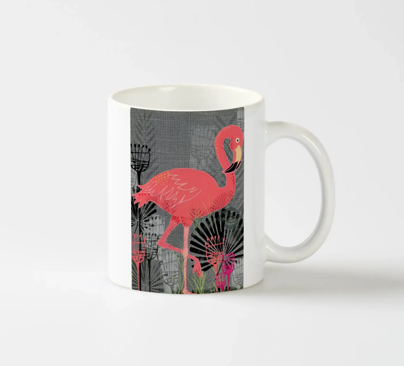 Flamingo ceramic mug by Rocket68