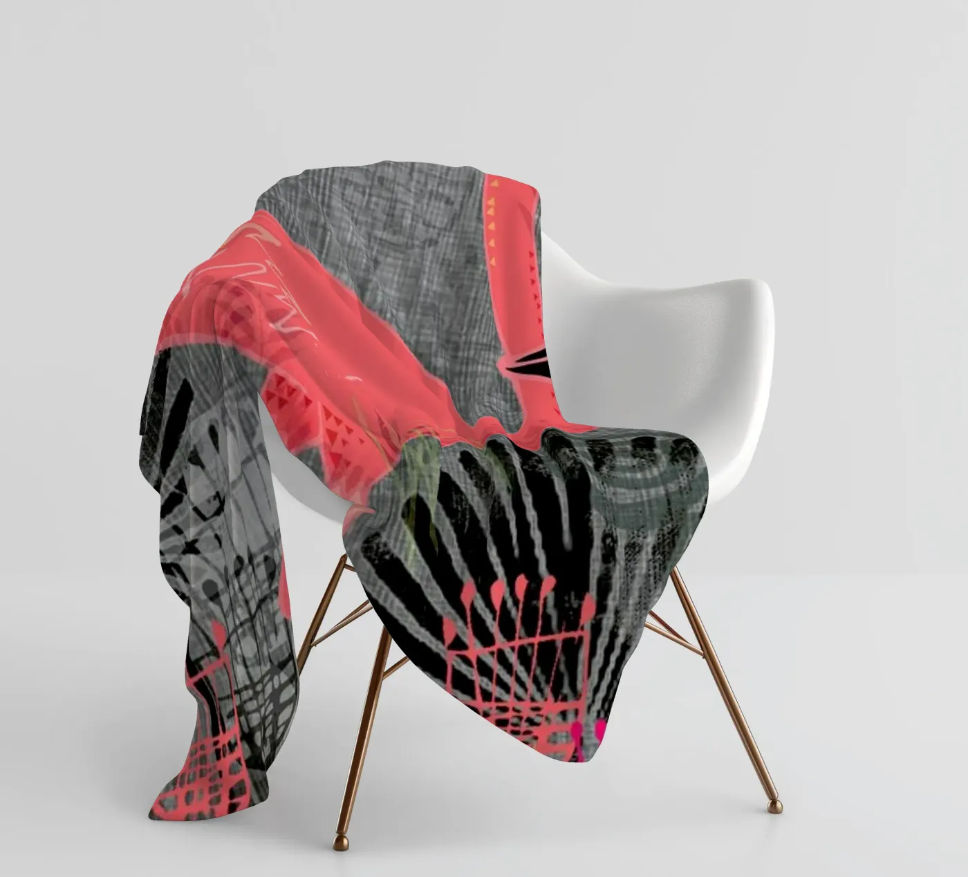 Flamingo fleece blanket by Rocket68