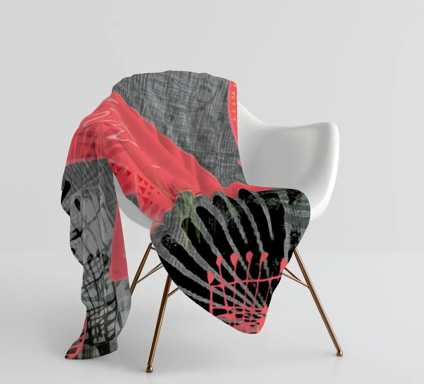 Flamingo fleece blanket by Rocket68