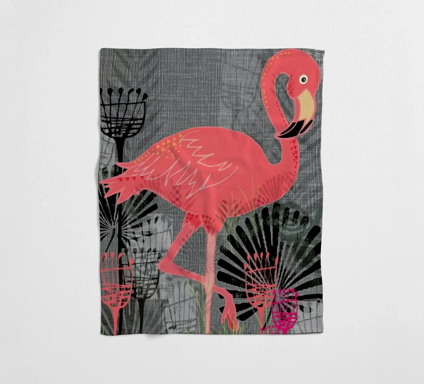 Flamingo Fleecedecke von Rocket68