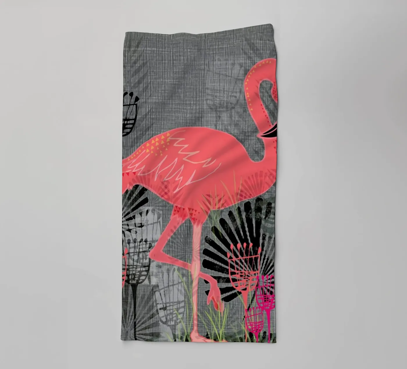 Flamingo towel by Rocket68