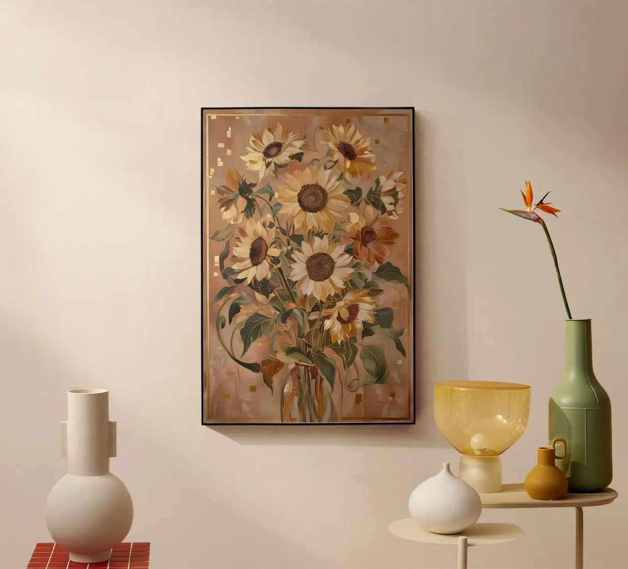 girasoli plexiglass da Art-Nouveau-Dsg