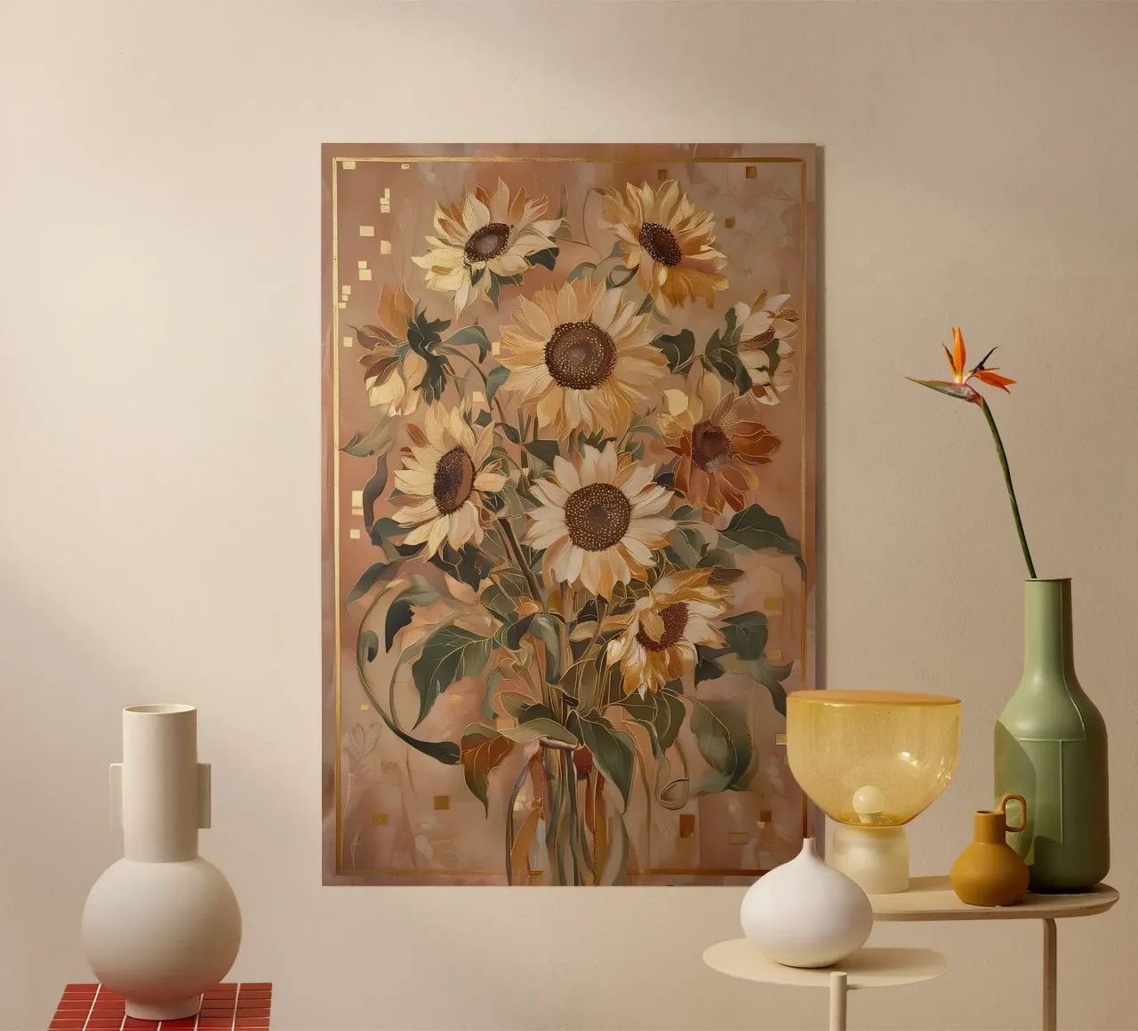 girasoli plexiglass da Art-Nouveau-Dsg