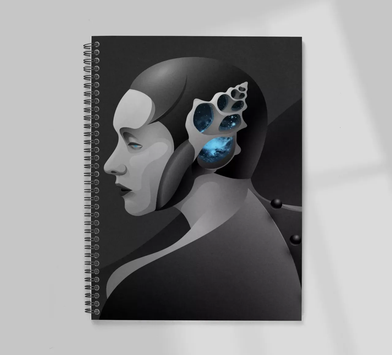 Spatium cantat (newt6) spiral notebook by curve_tamer