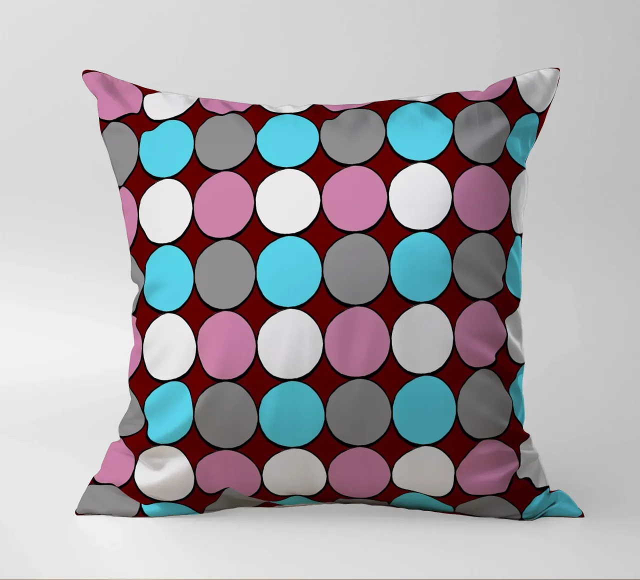 retro polka dot design cuscino da good-vibes