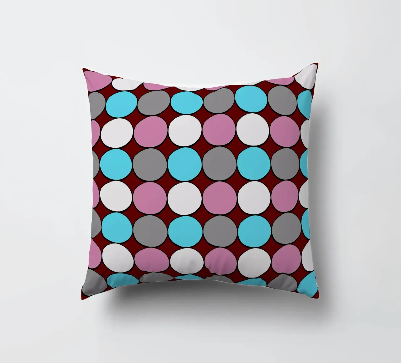 retro polka dot design cuscino da good-vibes