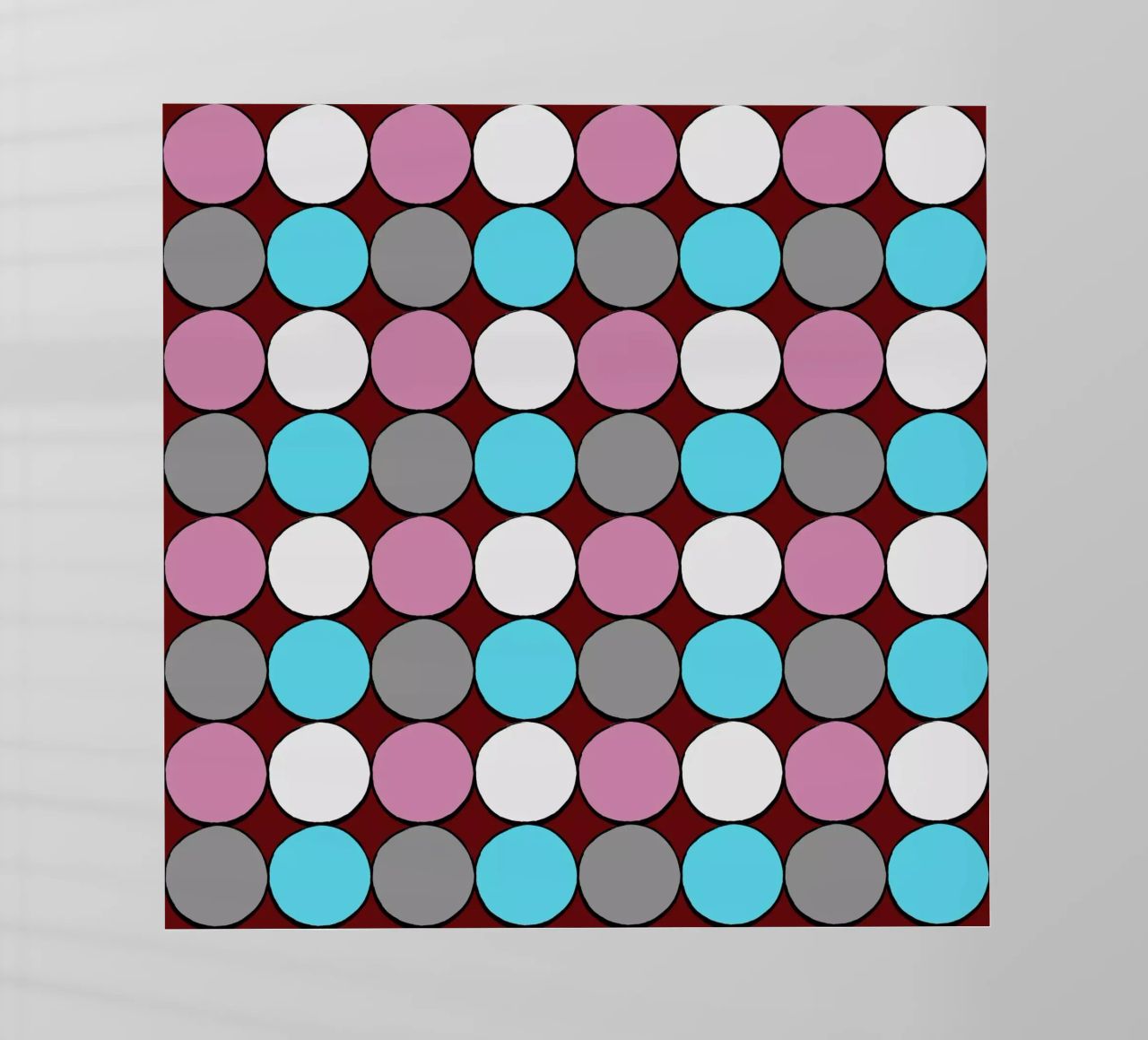 retro polka dot design pellicola backlit da good-vibes