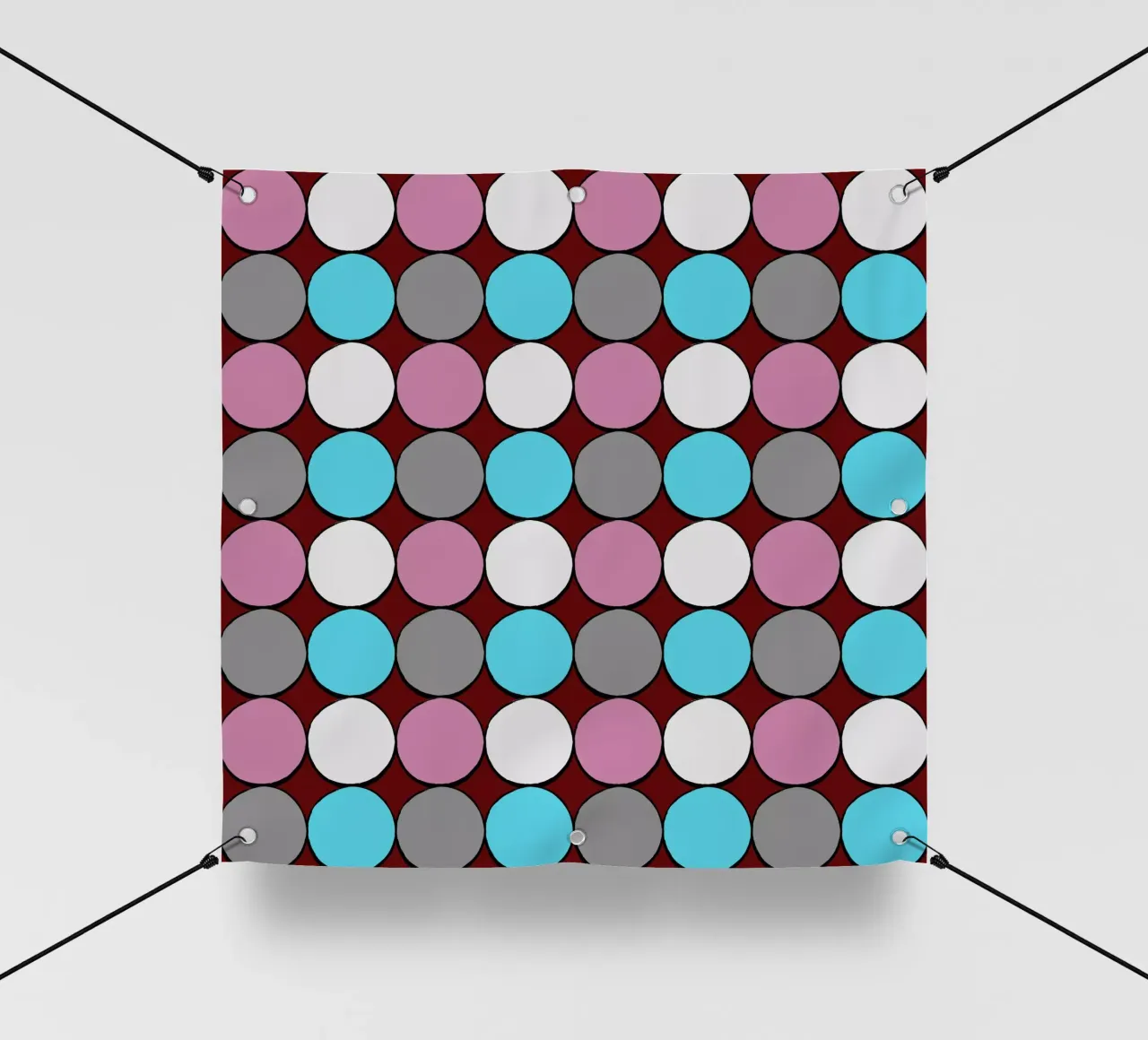 retro polka dot design pvc cover by good-vibes