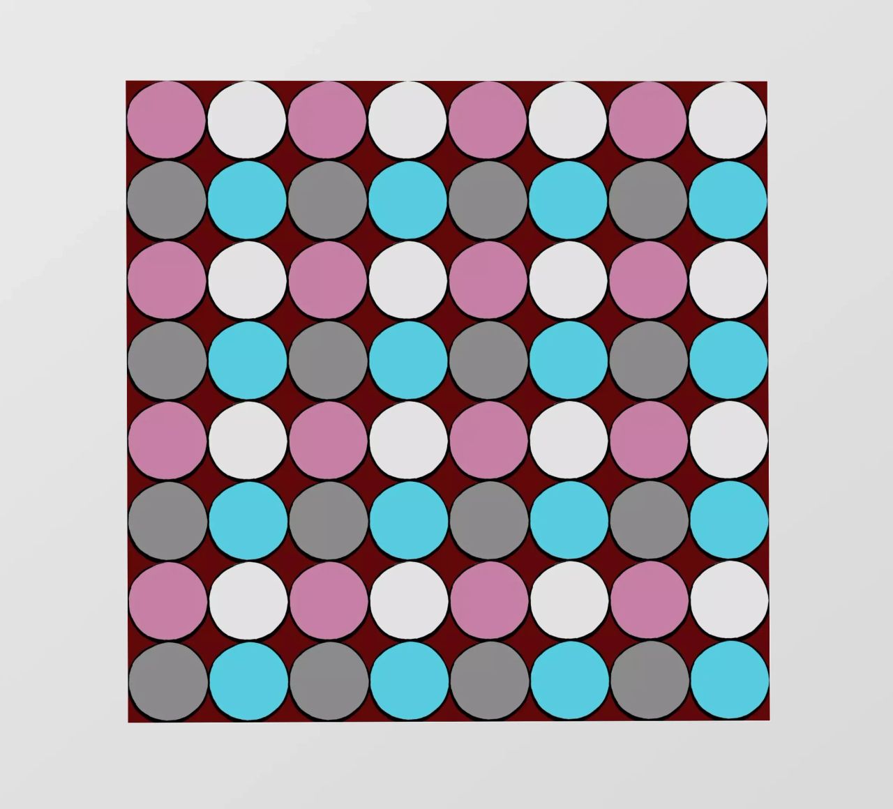 retro polka dot design telo in pvc da good-vibes